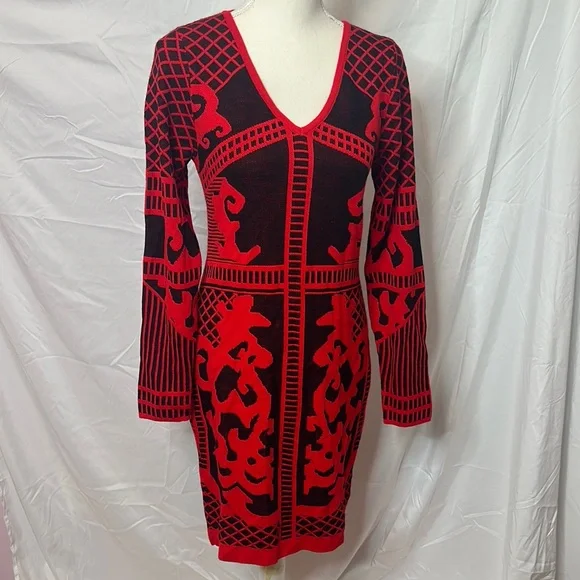 VENUS | Dresses | Venus Red And Black Long Sleeve Bodycon Sweater Knit Dress | Poshmark VENUS | Dresses | Venus Red And Black Long Sleeve Bodycon Sweater Knit Dress | Poshmark